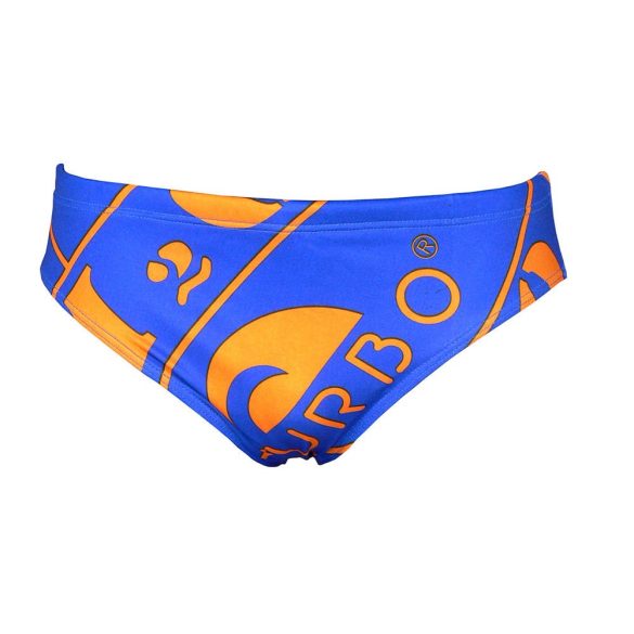 Turbo férfi vízilabdás úszó - H2O Zoom - kék/narancs