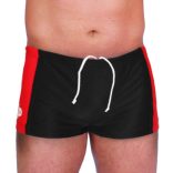 "Lycra" boxer-fekete/piros