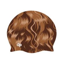 Szilikon úszósapka-Barna haj 