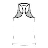 Női "Maryland" technikai top - Redorange