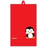 Törülköző-Pingvines (70x140 cm)-piros