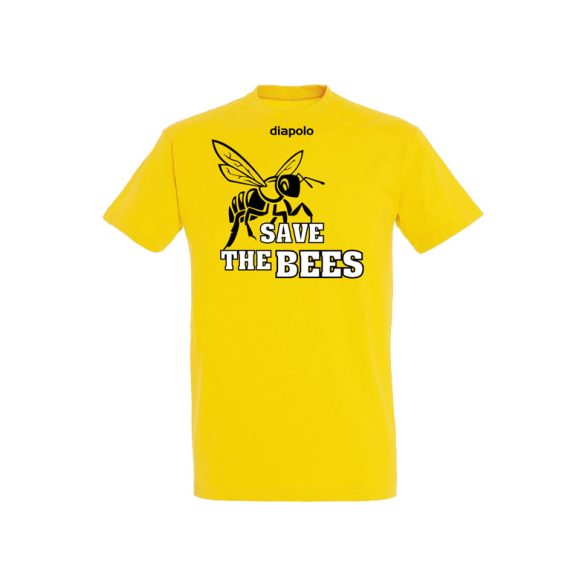 Póló-Save the bees-sárga 