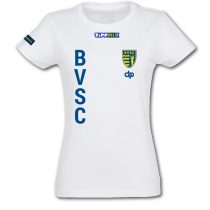BVSC-Női környakú póló-fehér