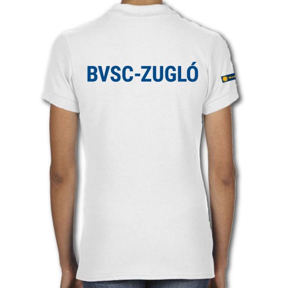 BVSC-Női galléros póló-fehér