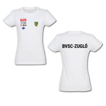 BVSC-Női környakú póló-fehér