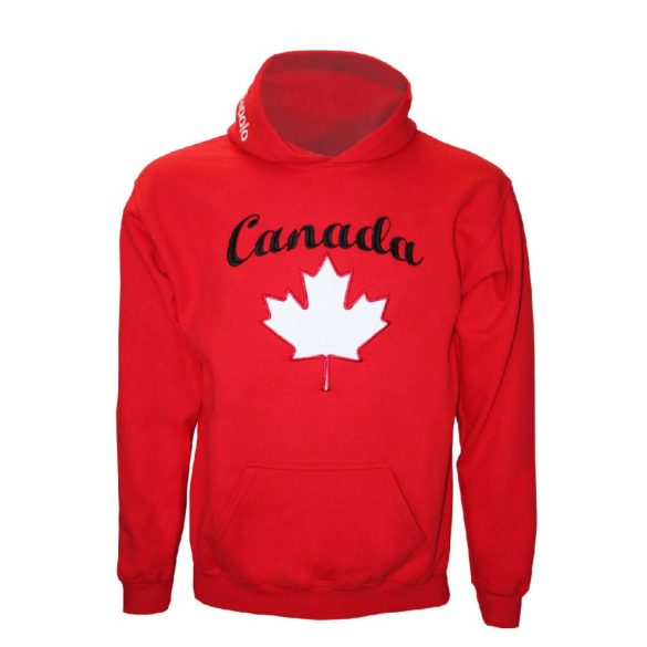 Pulóver-Canada-hímzett-piros 