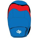 "Fire" nagy Hátizsák (43x56x29 cm)-királykék/piros