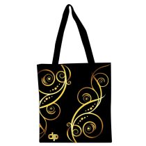 Bevásárló táska-Floral Gold-1 