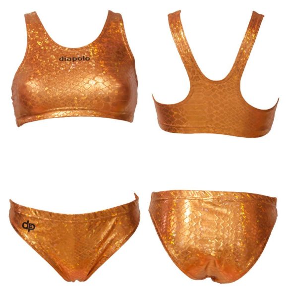 Vastag pántos bikini-Golden Flakes