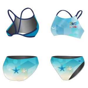 HWPSC-Női vékony pántos bikini-Malta sea star