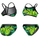 Vékony pántos bikini-Green Snake