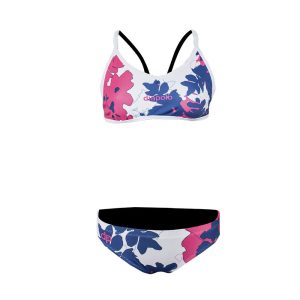 Női vékony pántos bikini-Flower Power 