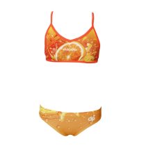 Női vékony pántos bikini-Orange Fruit