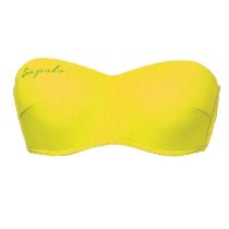 Női pánt nélküli bikini felső-sárga