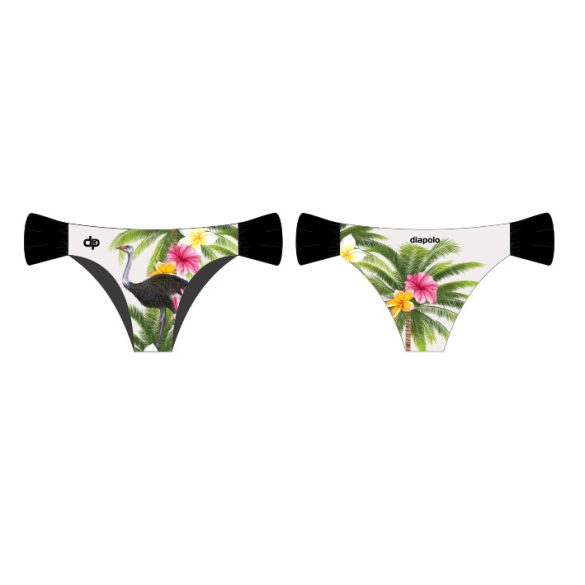 Kiforítható bikini alsó-Ostrich 