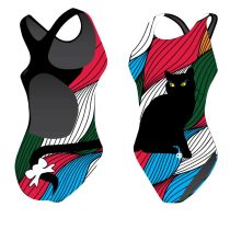 Lányka vastag pántos úszódressz-Kitty-1