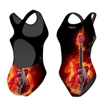 Lányka vastag pántos úszódressz-Fire guitar