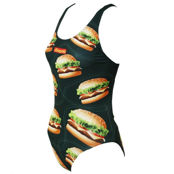 Lányka vastag pántos úszódressz-Burger