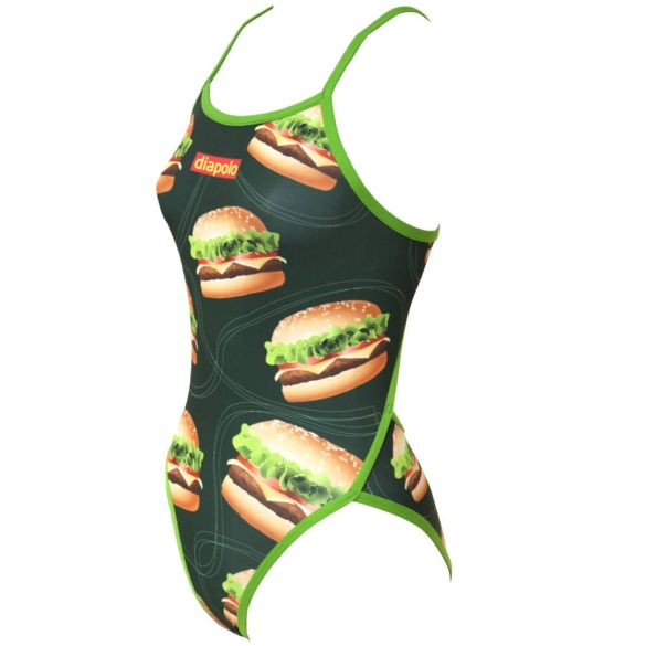Lányka vékony pántos úszódressz-Burger 