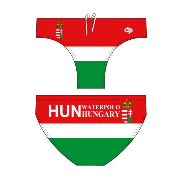 Férfi úszónadrág - HUN tricolour 