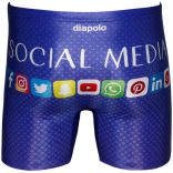 Férfi közép hosszú boxer-Social Media