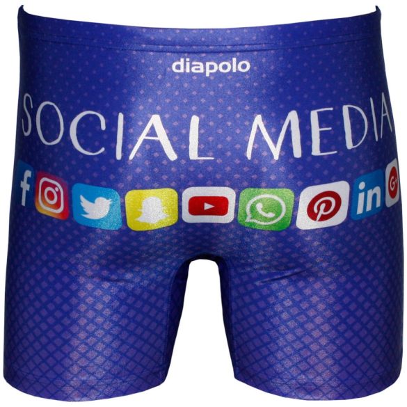 Férfi közép hosszú boxer-Social Media