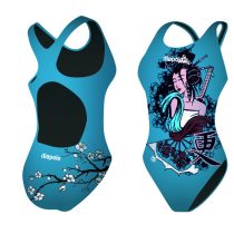 Női vastag pántos úszódressz-Geisha