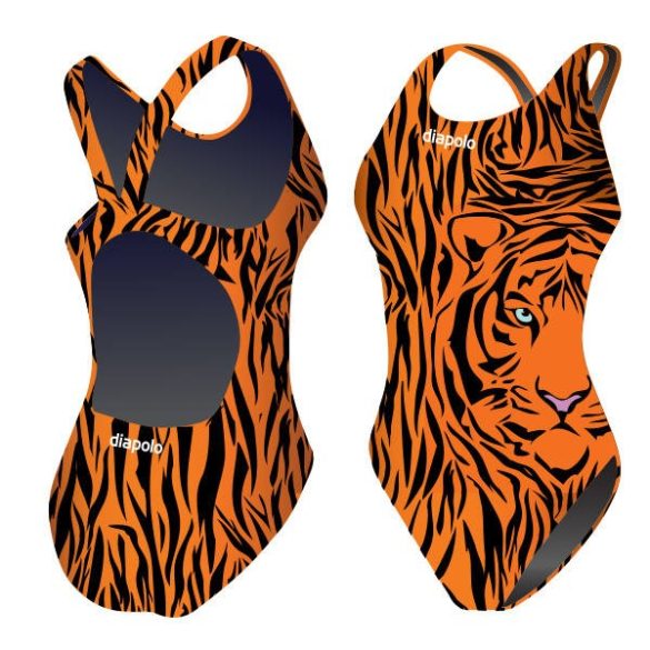 Női vastag pántos úszódressz-Tiger