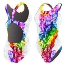 Női vastag pántos úszódressz-Rainbow Sinus