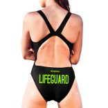 Női vastag pántos úszódressz-Lifeguard