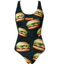 Női vastag pántos úszódressz-Burger