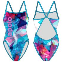 Női vékony pántos úszódressz-Classical-Color Triangle