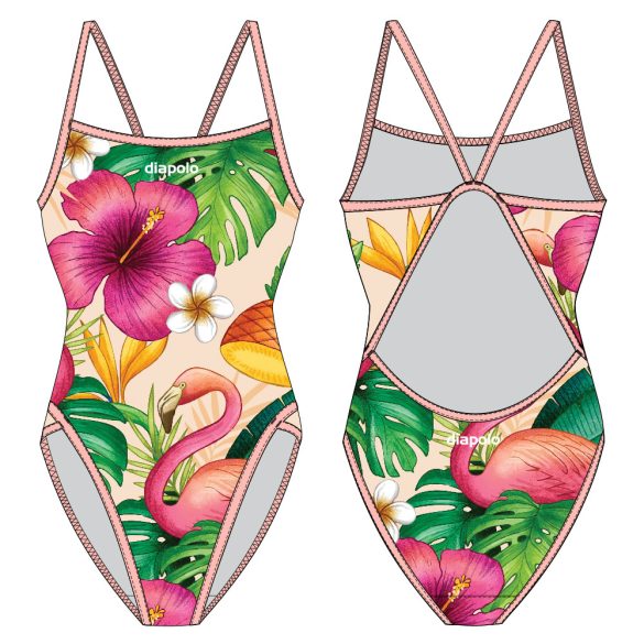 Női vékonypántos úszódressz SUMMER2