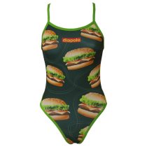 Női vékony pántos úszódressz-Burger