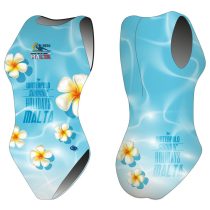 HWPSC-Női vízilabdás úszódressz-Malta Flowers