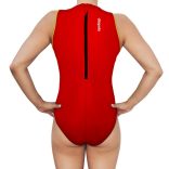Női vízilabdás úszódressz-Comfort-piros