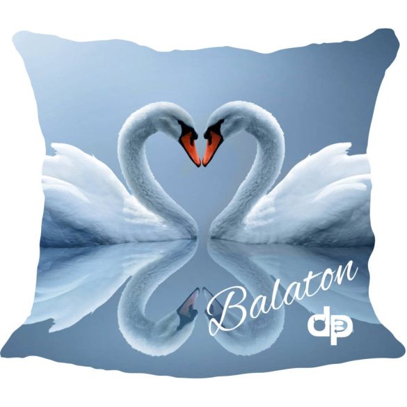 Díszpárnahuzat-Balaton Swan 